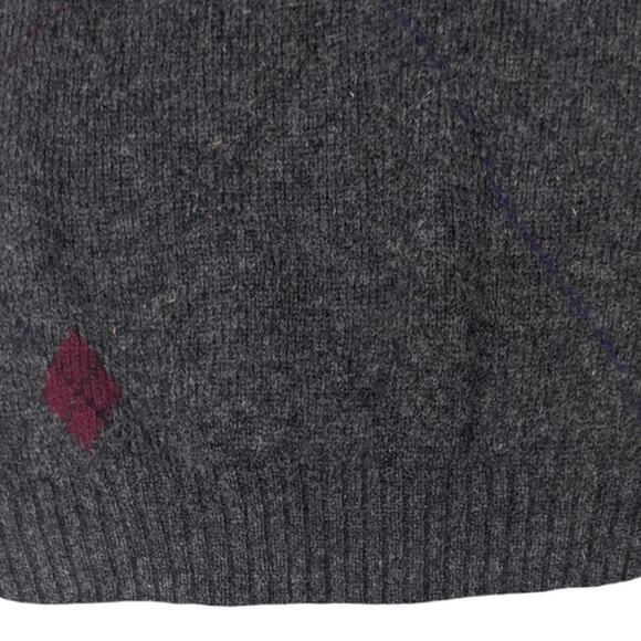 Vtg Brian MacNeil Shetland Wool Argyle Sweater Preppy Academia Grandpa Vest L - Picture 4 of 9